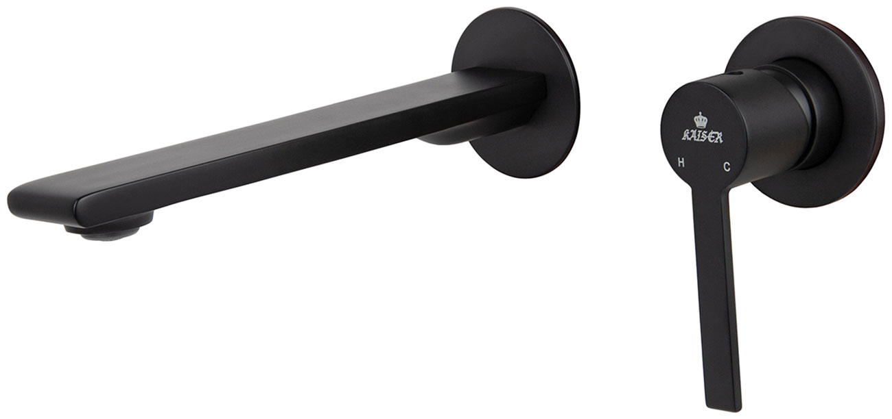 Изображение товара Смеситель для раковины Kaiser Serio 05511-9 черный высокий качество