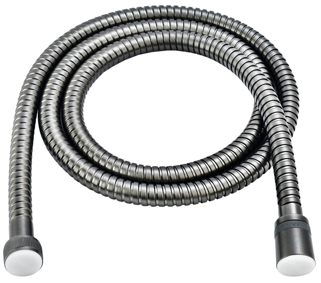Изображение товара Шланг душевой Lemark 1,2 м, без перекручивания (Turn-Free), нержавеющая сталь/графит, блистер (LE8022S-Graphite)