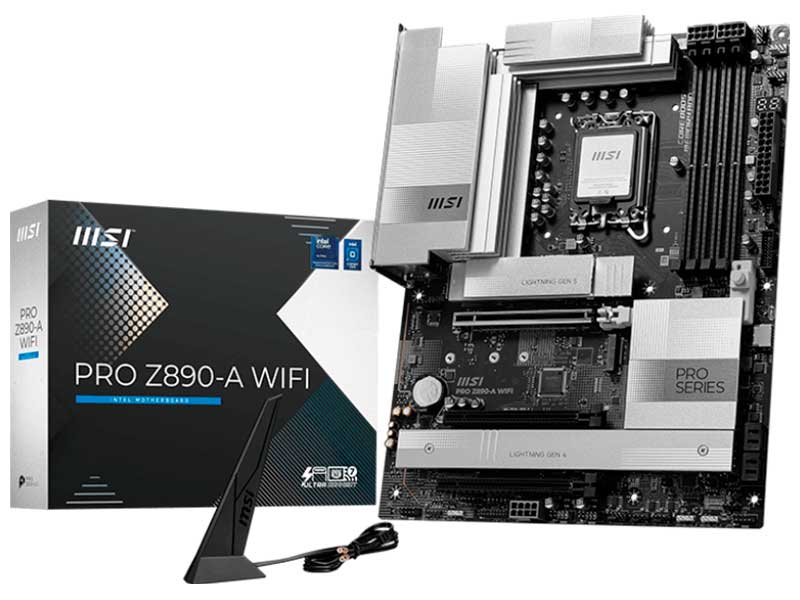 Изображение товара Материнская плата MSI PRO Z890-A WIFI для Intel LGA1851 DDR5 ATX