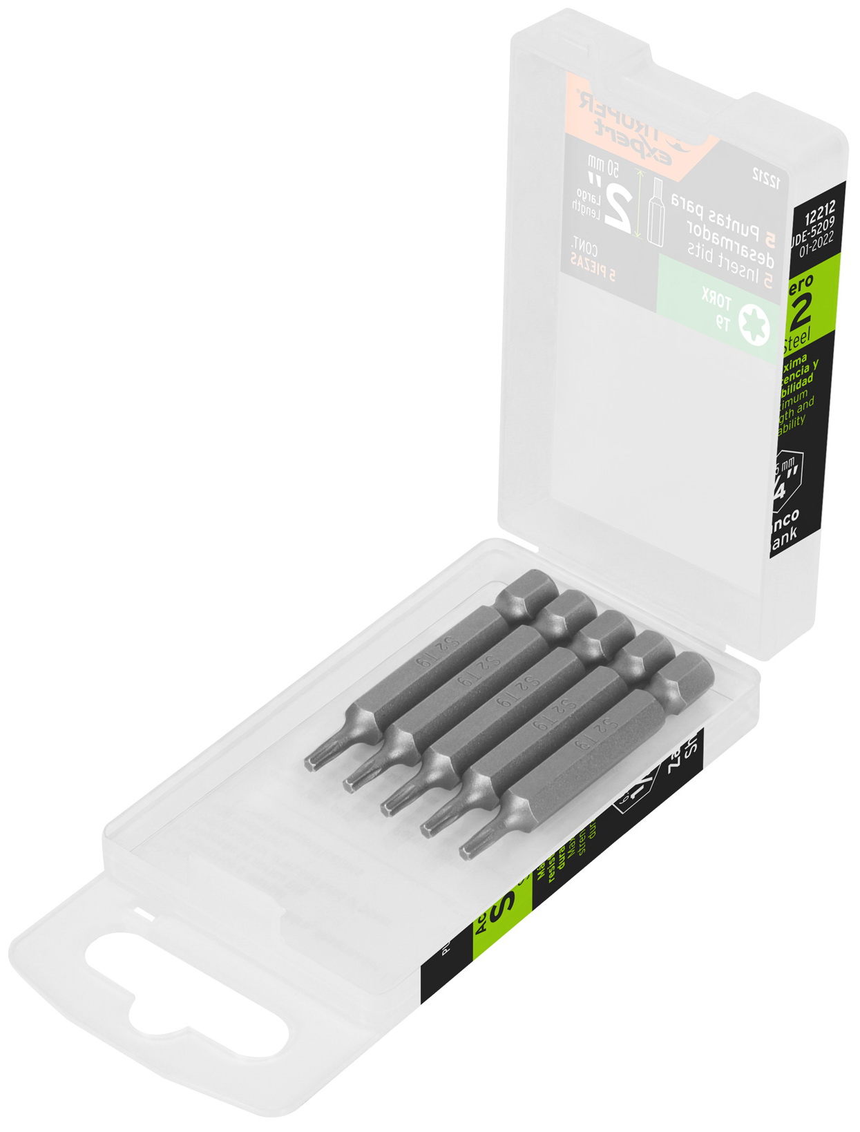 Изображение товара Набор бит Truper TORX T9, 50 мм, 5 шт (12212)