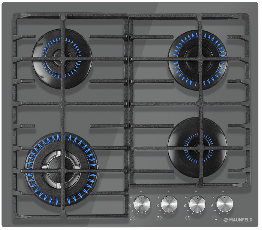 

Газовая варочная панель Maunfeld EGHG.64.63CDGR/G, Графит