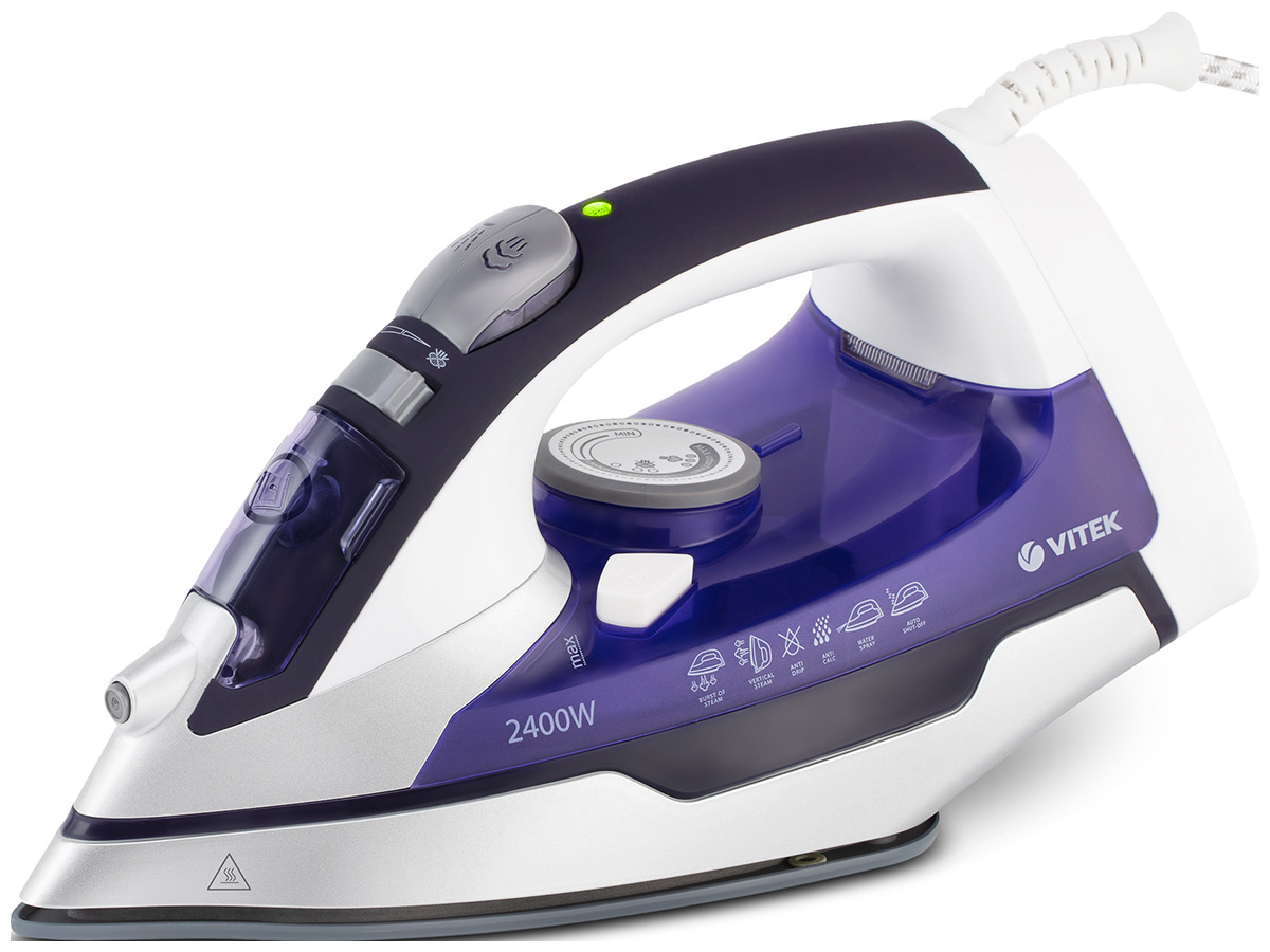 Утюг Vitek VT-1257, 2400 Вт, фиолетовый