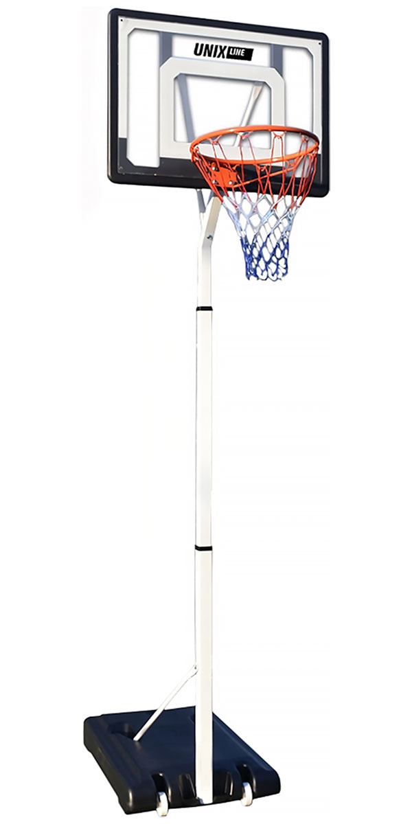Изображение товара Баскетбольная стойка Unix Line, B-Stand, 32x23, R38, H210-260cm (BSTAS260WB)