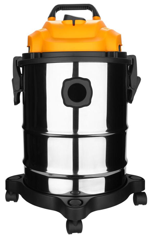 Изображение товара Строительный пылесос Deko DKVC-1400-15S, 10 мешков для пыли, черно-желтый