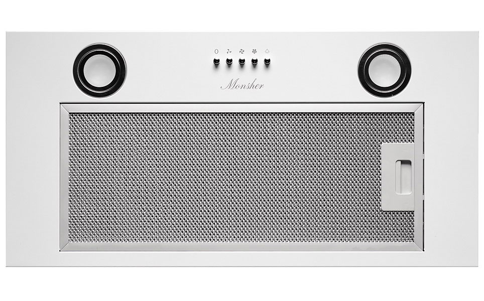 Изображение товара Вытяжка Monsher AMIE 60 Blanc встраиваемая с периметральным всасыванием и светодиодным освещением