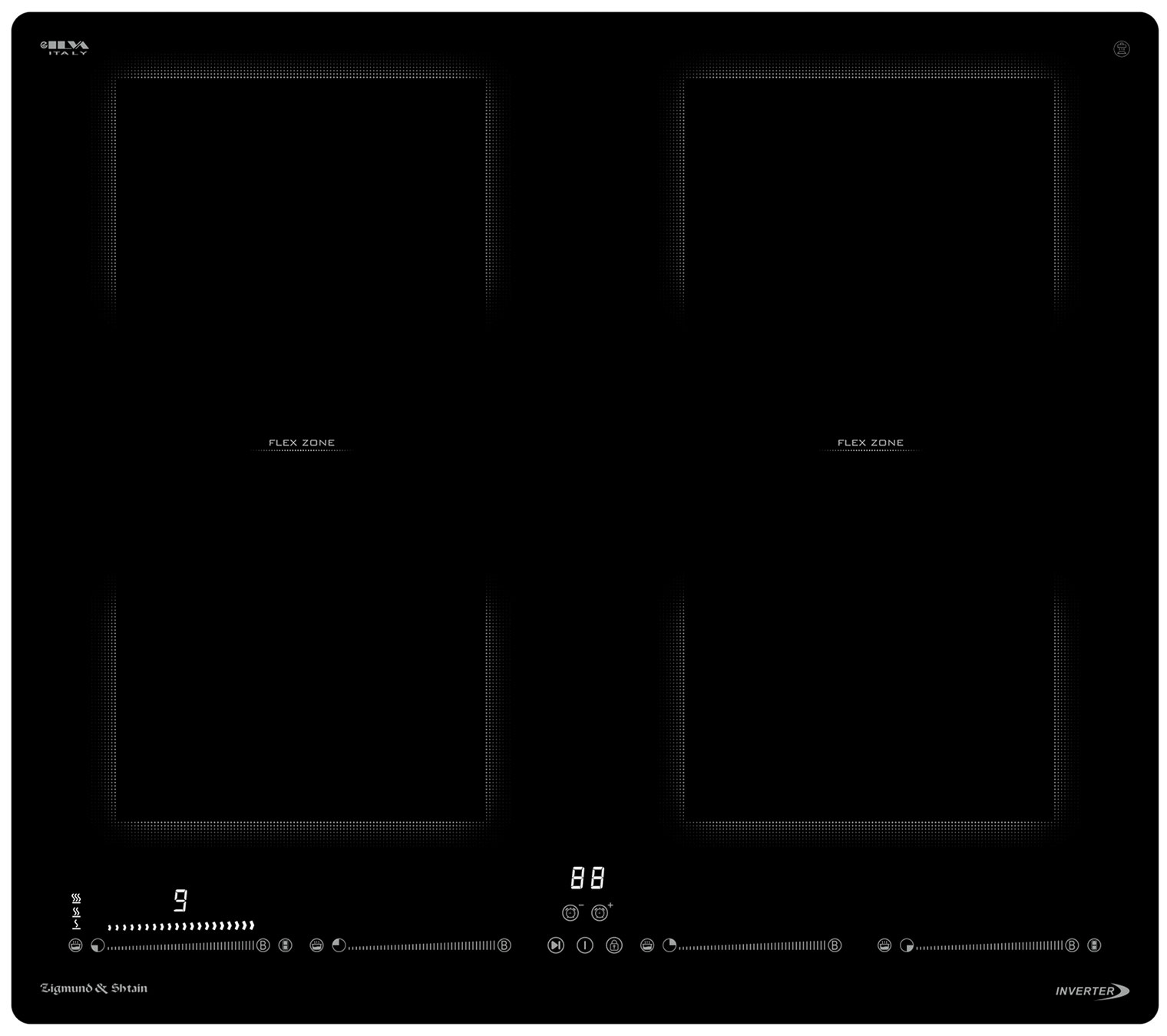 

Электрическая варочная панель Zigmund & Shtain CI 69.6 B, Черный