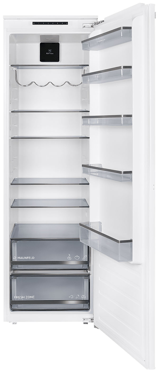 Изображение товара Встраиваемый однокамерный холодильник Maunfeld MBL177SWGR Inverter 322 л A+ белый