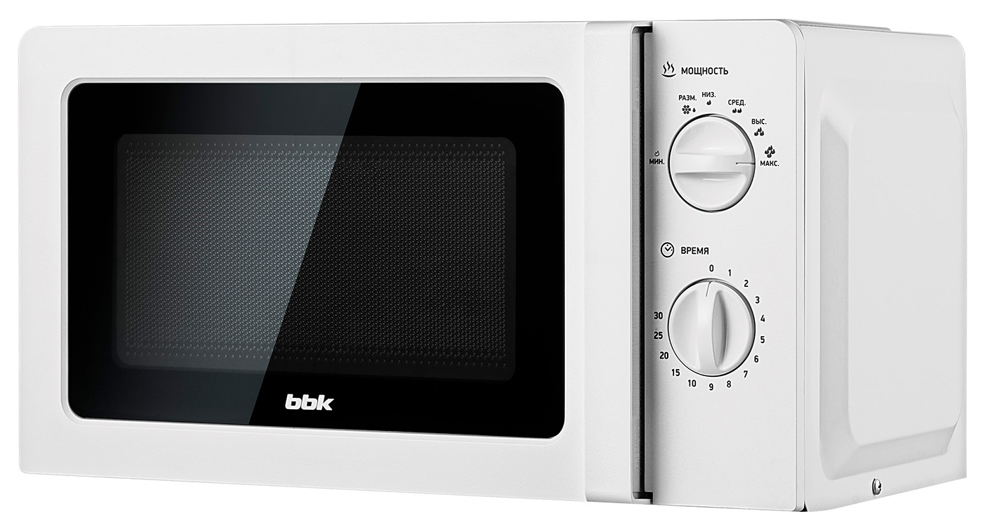 Изображение товара Микроволновая печь BBK 20MWS-777M/W 700 Вт 20 л механическая белая