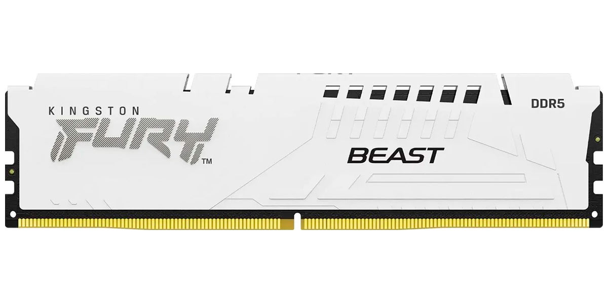 Изображение товара Оперативная память Kingston DDR5 32GB 5600MHz FURY Beast White XMP KF556C40BW-32