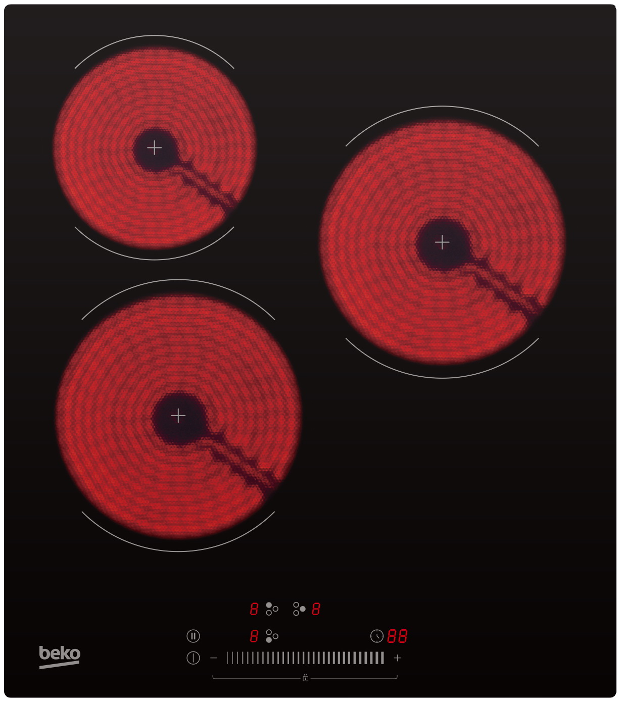 Изображение товара Электрическая варочная панель Beko HIC 43300 TO сенсорное управление стеклокерамика