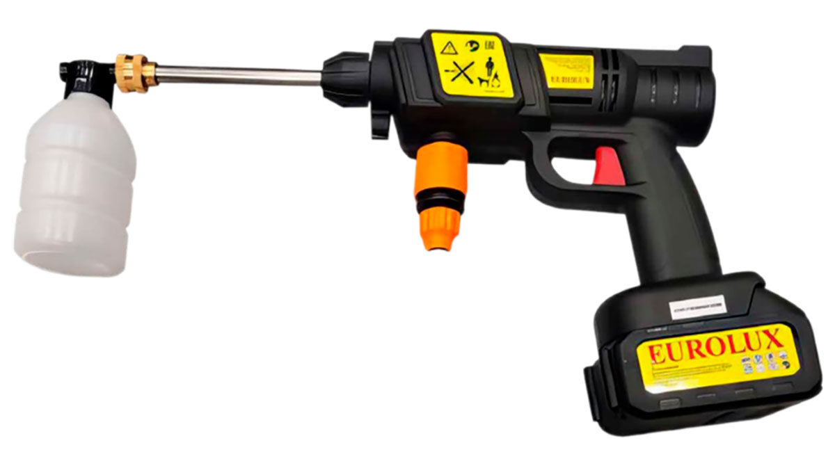 Изображение товара Мойка аккумуляторная Eurolux M-20Li с 1 АКБ и ЗУ в комплекте