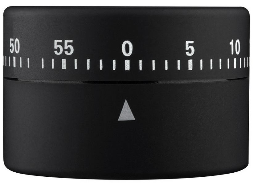 Изображение товара Кухонный таймер Mallony 5.9x4.0 см софттач черный