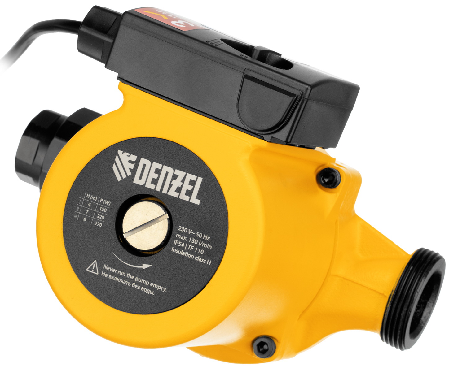 Изображение товара Циркуляционный насос Denzel CP25-8 99412 с защитой IP54