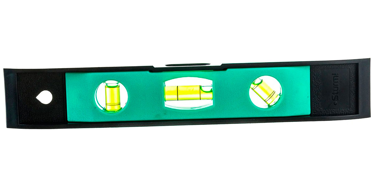 Изображение товара Уровень Sturm! 225 мм, 3 глазка, пластмассовый, Torpedo, магнит (2015-08-225)