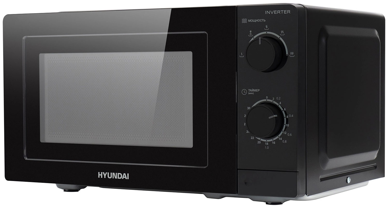 Изображение товара Микроволновая печь Hyundai HYM-M2093 19 л черная с механическим управлением