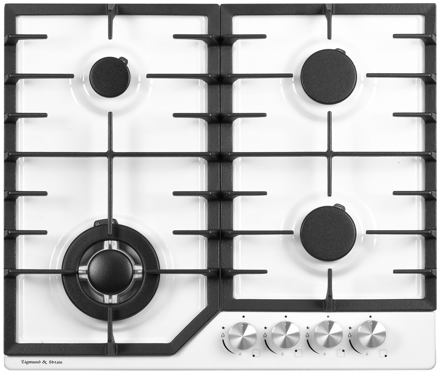 Изображение товара Газовая варочная панель Zigmund & Shtain G 22.6 W с 4 конфорками и электроподжигом