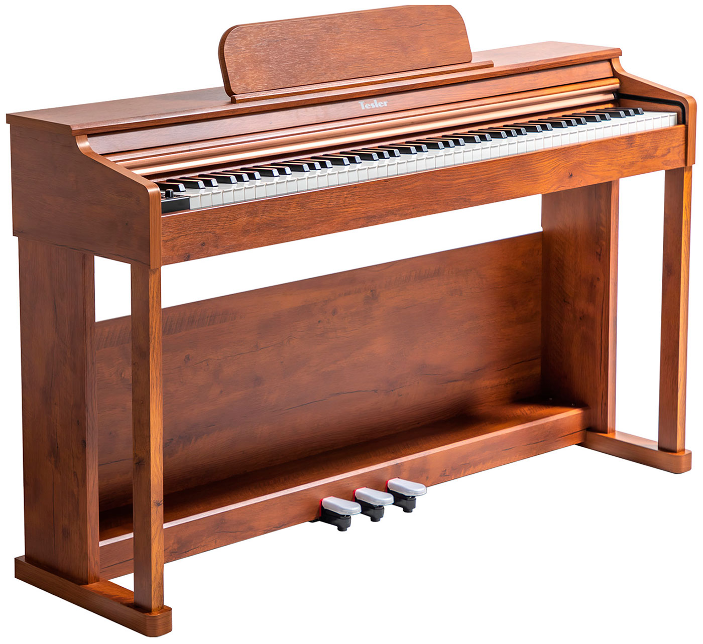 Изображение товара Цифровое пианино Tesler STZ-8810 WALNUT WOOD с функциями записи MIDI и педалями