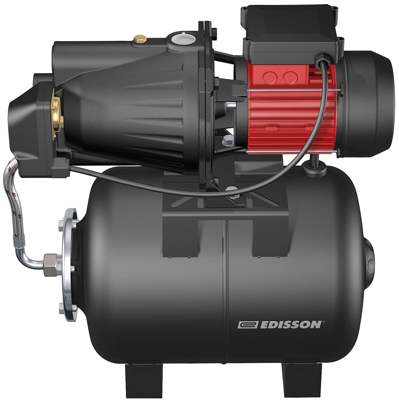 

Насос Edisson San 24L aluminum, Черный