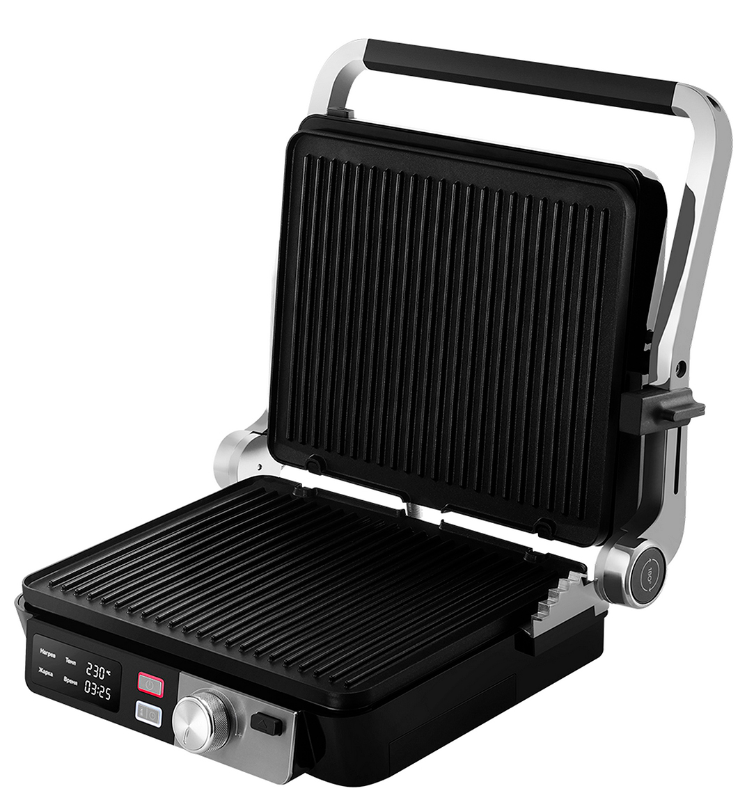 Изображение товара Электрический гриль BQ (GR3009) Черный-стальной