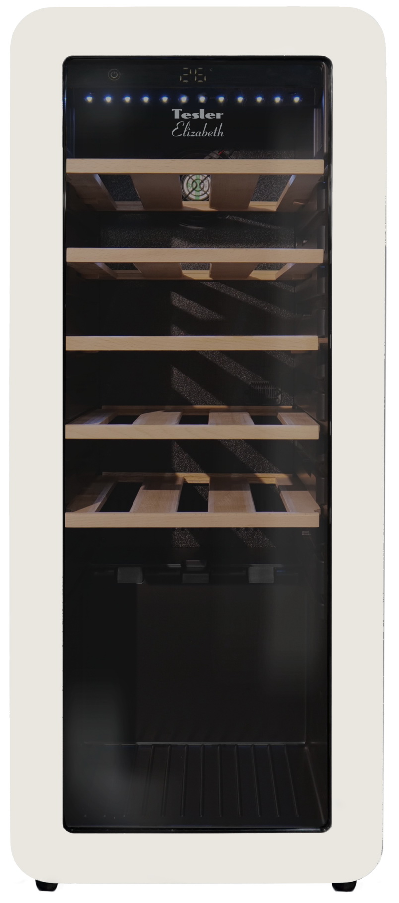 Изображение товара Винный шкаф Tesler CWC-248 IVORY LD 24 бутылки стильный холодильник