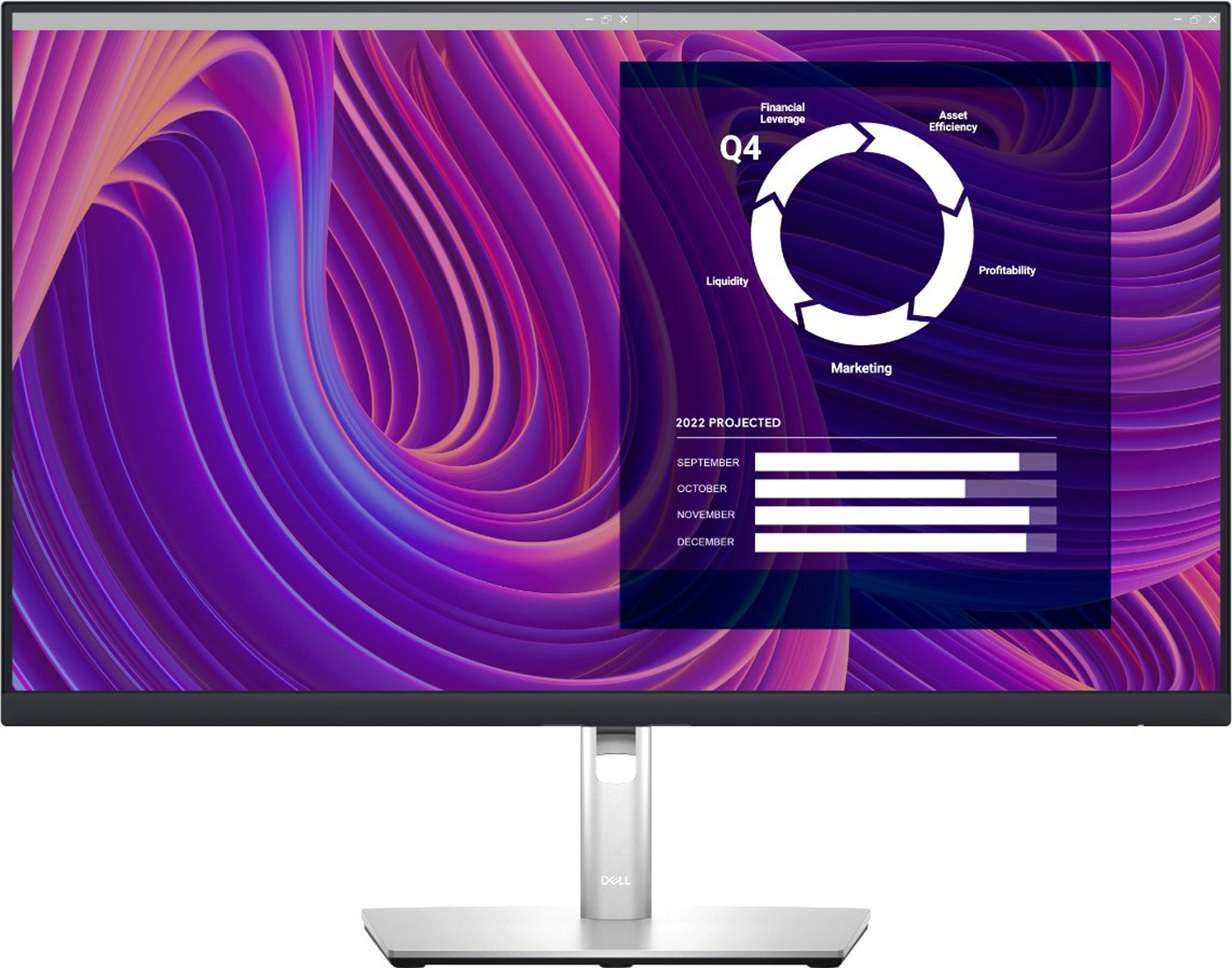 

ЖК монитор Dell P2723D 27'', 16:9, IPS, QHD, 5ms, 60Hz, 350cd, HDMI, HAS, Черный/серебристый