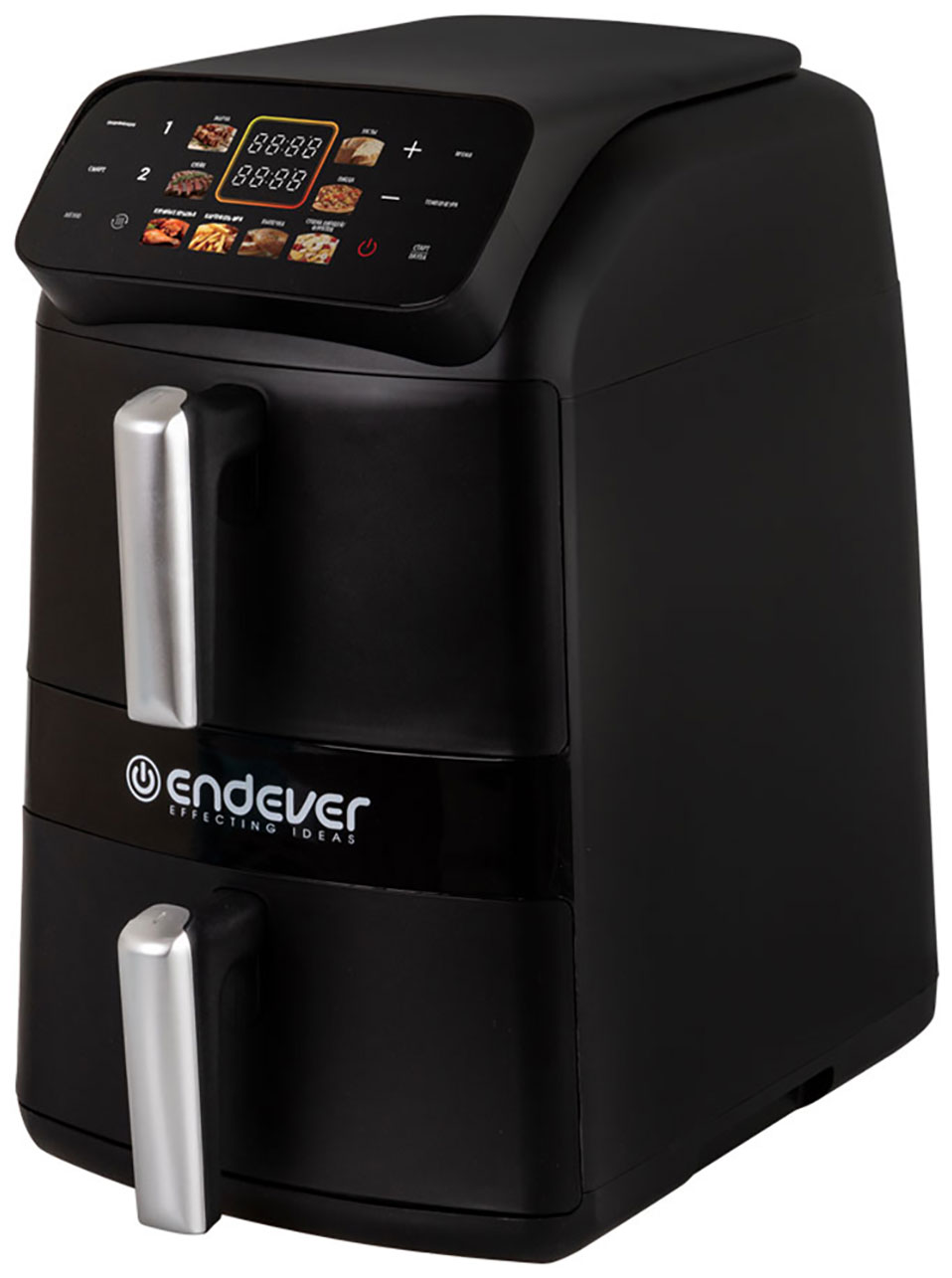 Изображение товара Аэрогриль Endever Skyline AF-131, с двумя чашами, черный