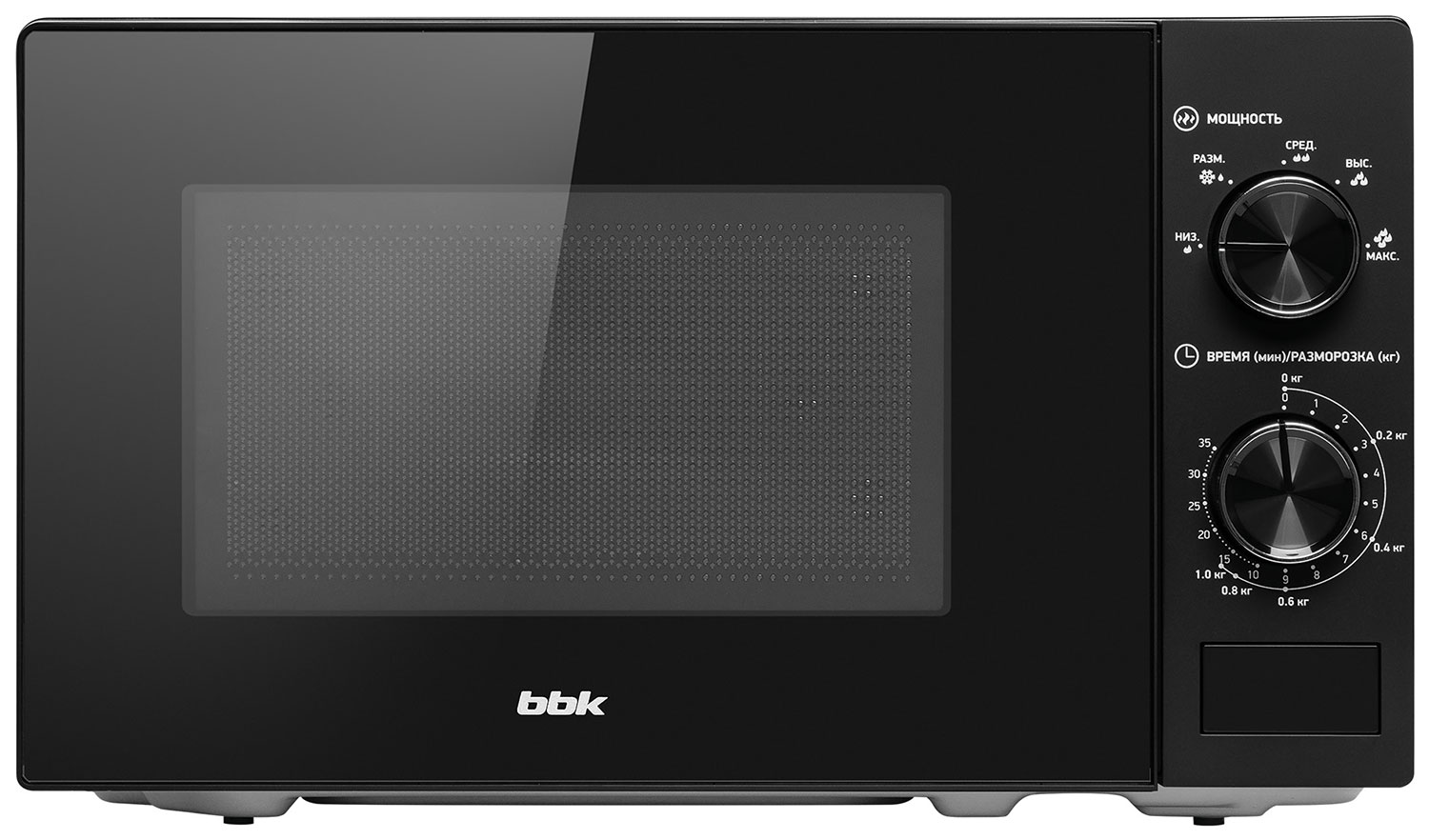 Изображение товара Микроволновая печь BBK 20MWS-762M/B 700 Вт, черная с таймером и поворотным столом Изображение товара Микроволновая печь BBK 20MWS-762M/B 700 Вт, черная с таймером и поворотным столом
