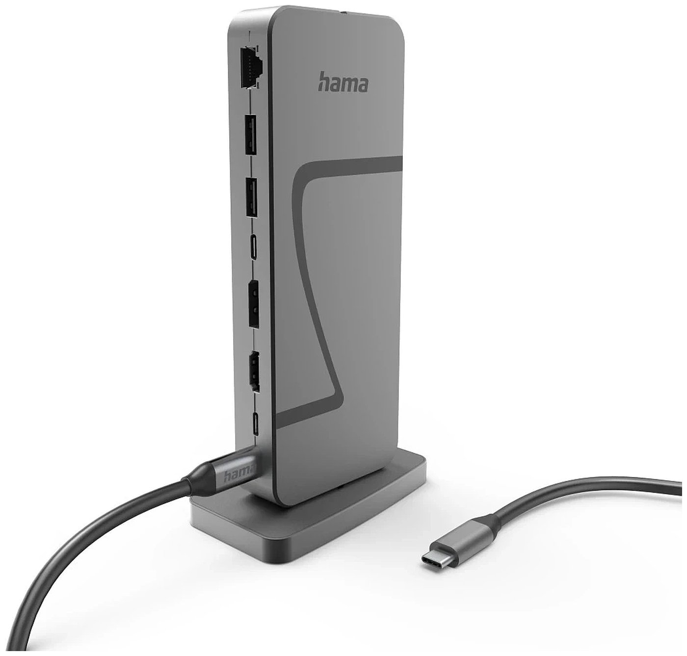 Изображение товара Разветвитель USB-C Hama 10 портов (200200) Серый Изображение товара Разветвитель USB-C Hama 10 портов (200200) Серый
