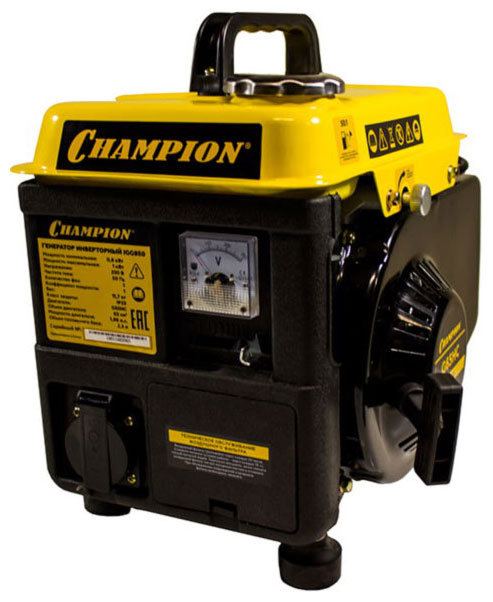 Изображение товара Бензиновый генератор Champion IGG 950 с инвертором и регулируемой мощностью Изображение товара Бензиновый генератор Champion IGG 950 с инвертором и регулируемой мощностью