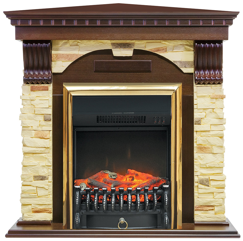 Изображение товара Каминокомплект Royal Flame Dublin угловой с очагом Fobos BL темный дуб