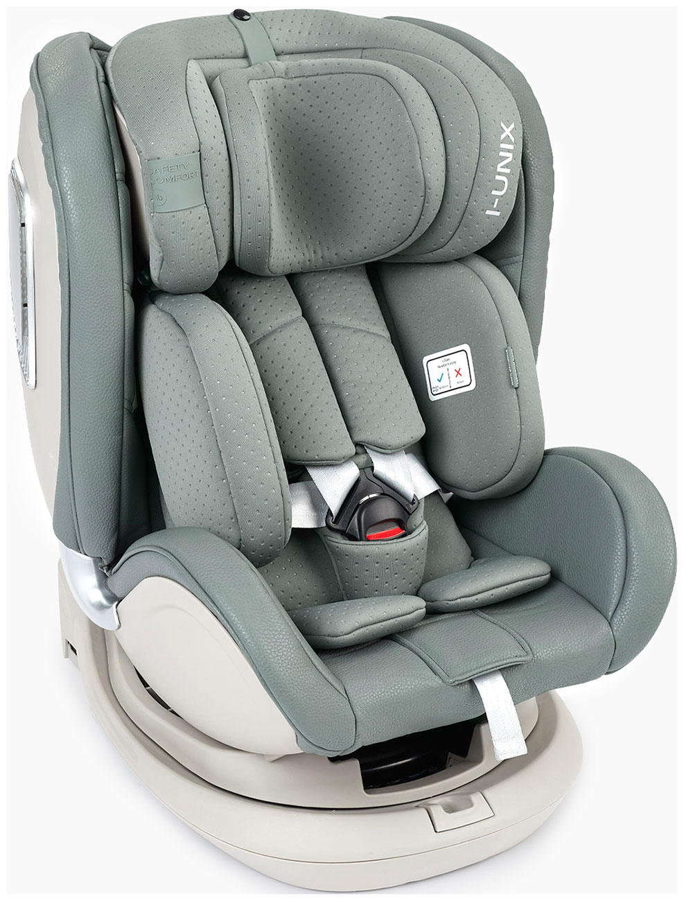 Изображение товара Автокресло Happy Baby I-UNIX темно-зеленое для детей от 0 до 12 лет