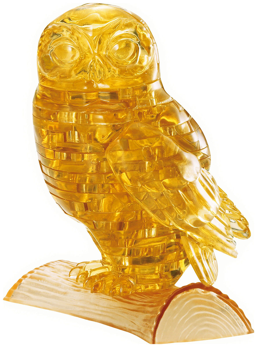 3D головоломка Crystal Puzzle Сова янтарная 90247 super 3d puzzle зимняя сова