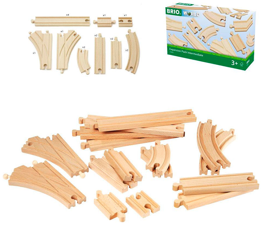 

Дорога Brio Ж/д полотно, базовые элементы, 16 дет., 33402