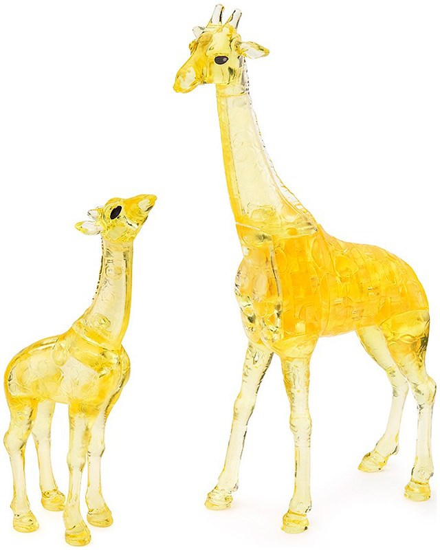 3D головоломка Crystal Puzzle Два жирафа сувенир дерево два сетчатых жирафа 100х19х10 см