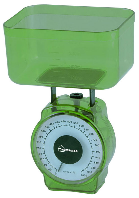 Кухонные весы Homestar HS-3004М 002796 зелёные весы кухонные механические homestar hs 3004м зеленый