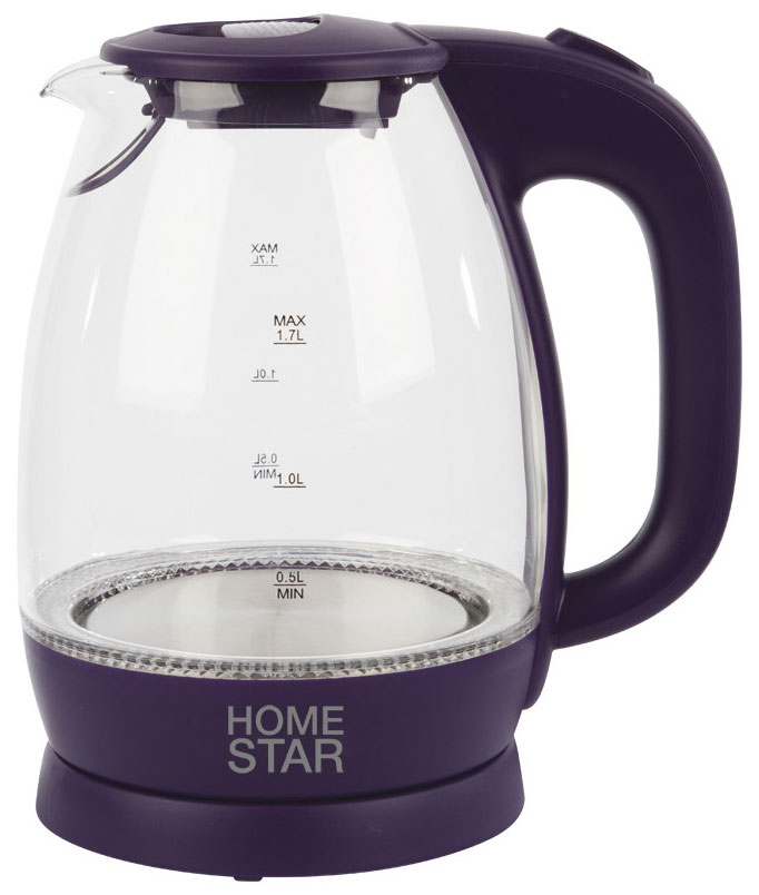 цена Чайник электрический Homestar HS-1012 003847 фиолетовый