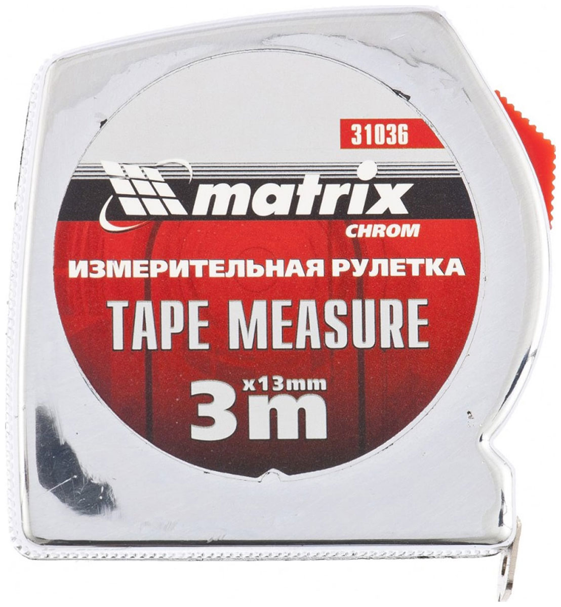 Изображение товара Рулетка Matrix 31036 Chrom 3 м х 13 мм с хромированным корпусом