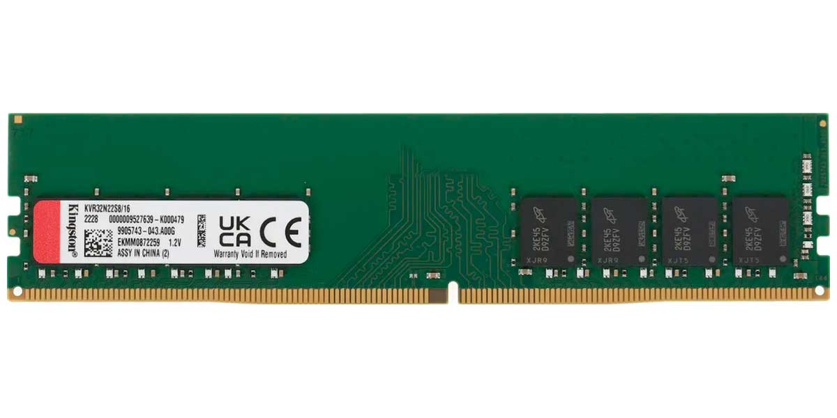 Изображение товара Оперативная память Kingston DDR4 16Gb 3200MHz KVR32N22S8/16