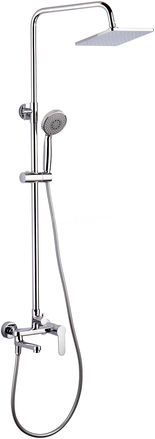 Изображение товара Душевая стойка Aquanet Passion S3 хром с регулируемой высотой и тремя режимами