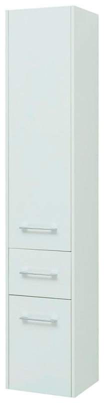 Изображение товара Шкаф-пенал Aquanet Августа белый, влагостойкий, подвесной, 3 двери