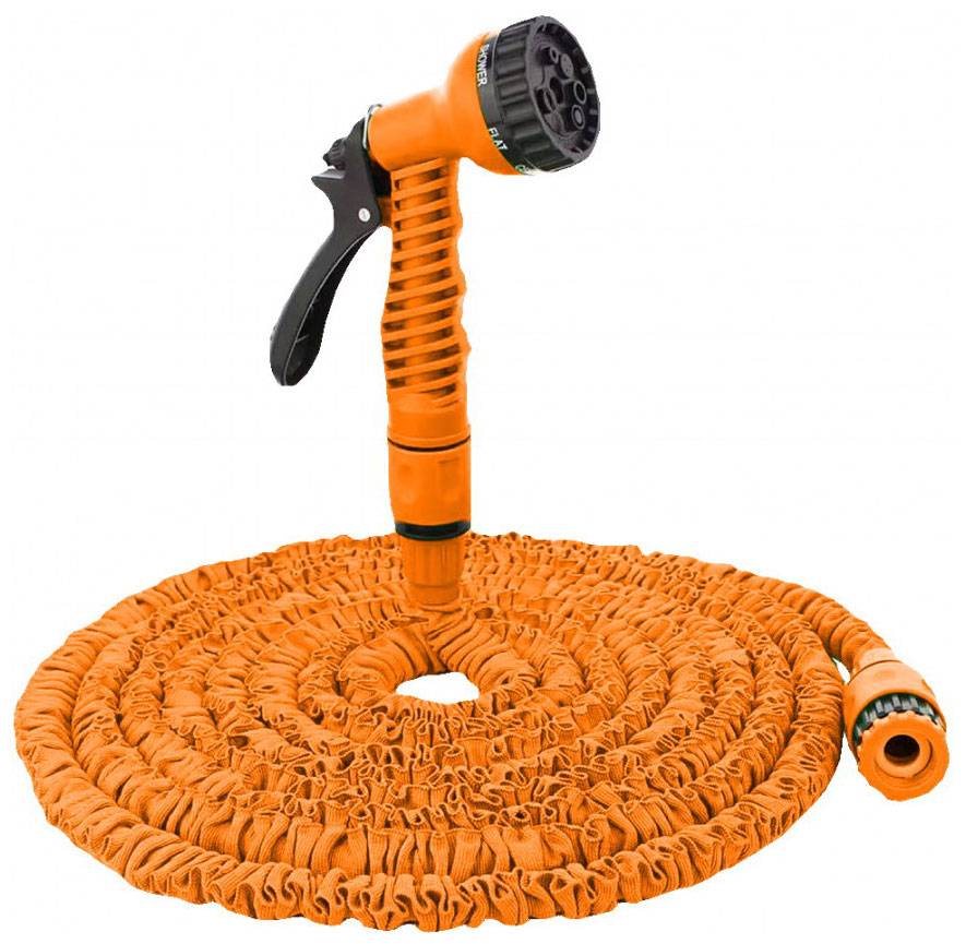 Изображение товара Набор для полива с растягивающимся шлангом 22м Вихрь 73/7/2/26