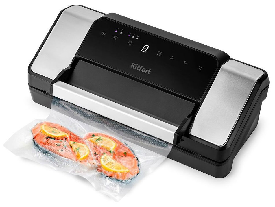 

Вакуумный упаковщик Kitfort KT-1532, Черный/серебристый