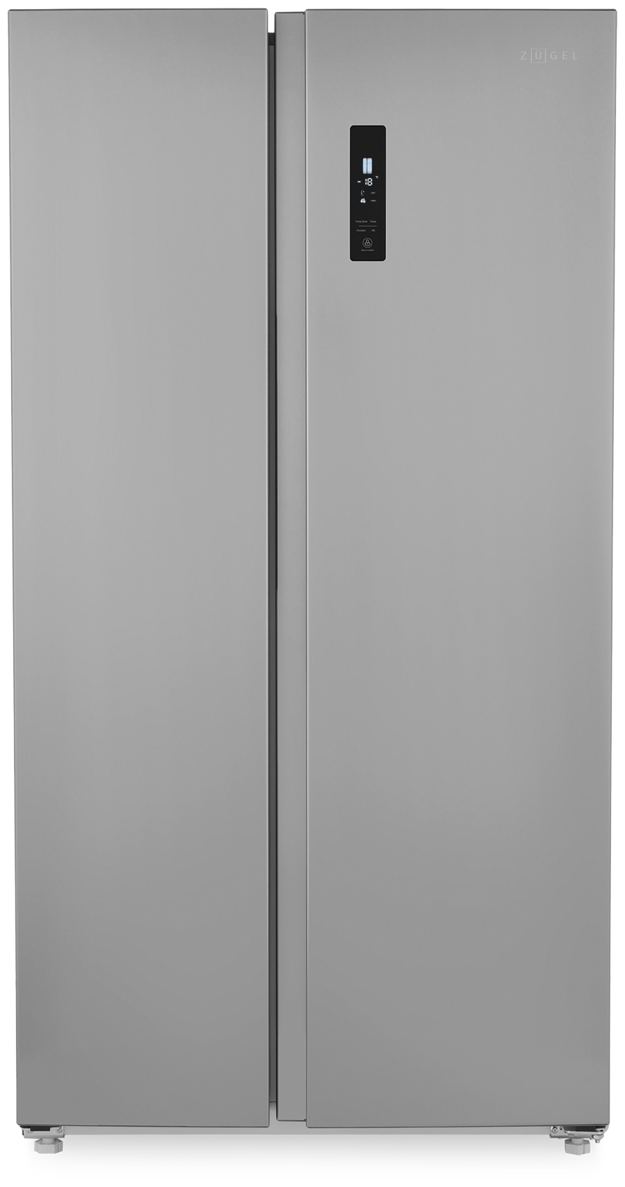 Холодильник Side by Side ZUGEL ZRSS630X, нержавеющая сталь холодильник side by side hyundai cs5083fix нержавеющая сталь
