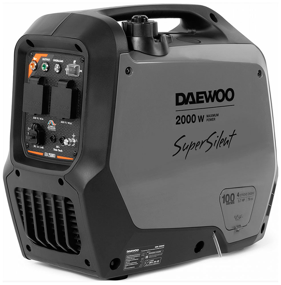 Изображение товара Генератор бензиновый инверторный Daewoo GDA 2500S