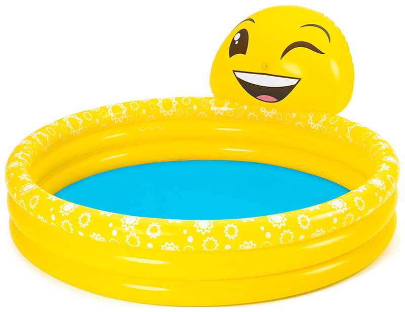 Изображение товара Бассейн надувной детский BestWay Emoji 53081 165х144х69 см Изображение товара Бассейн надувной детский BestWay Emoji 53081 165х144х69 см