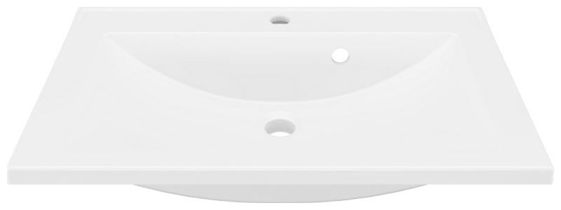Изображение товара Раковина Paola Roma белая установка встраиваемая прямоугольная 70х45 см