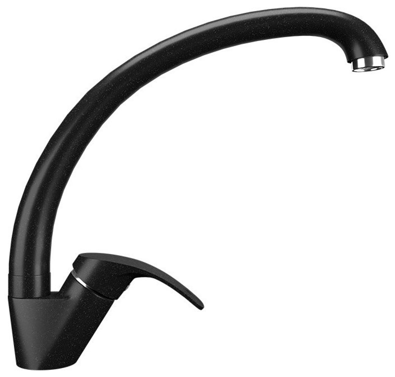 Изображение товара Смеситель для кухни Ulgran U-007 ультра-черный с поворотным изливом