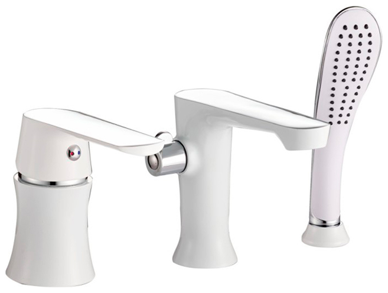 Изображение товара Смеситель на борт ванны Haiba HB804/белый HB80804