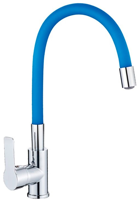 

Кухонный смеситель Haiba HB70112-4 синий, Синий/хром