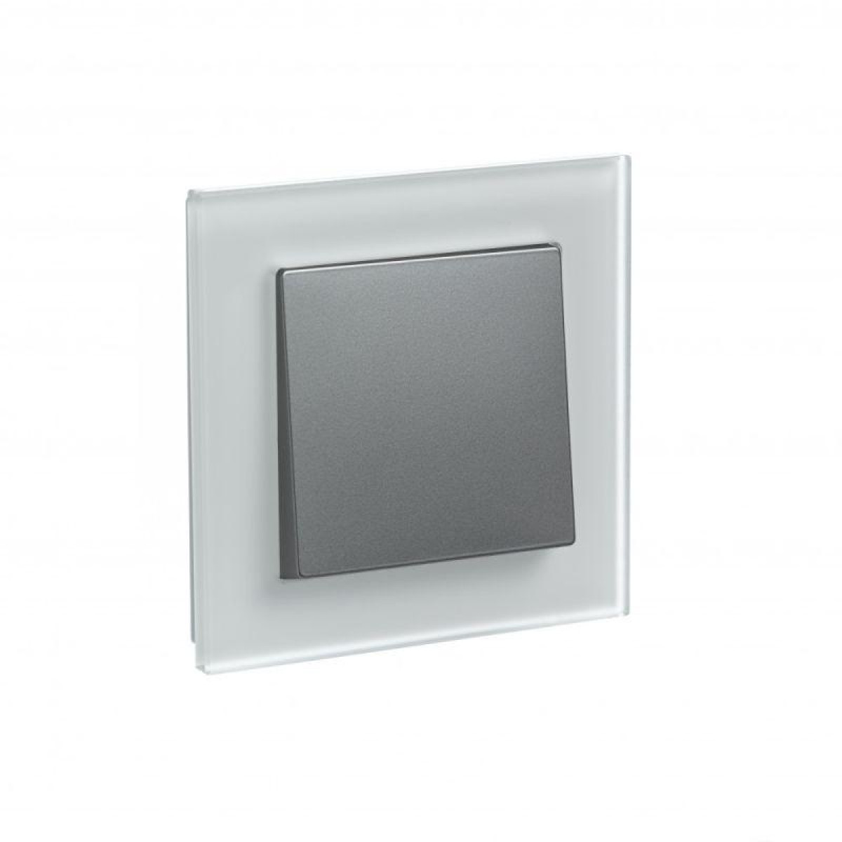 Изображение товара Рамки декоративные для ЭУИ Systeme Electric AtlasDesign Nature белое стекло 1 местный